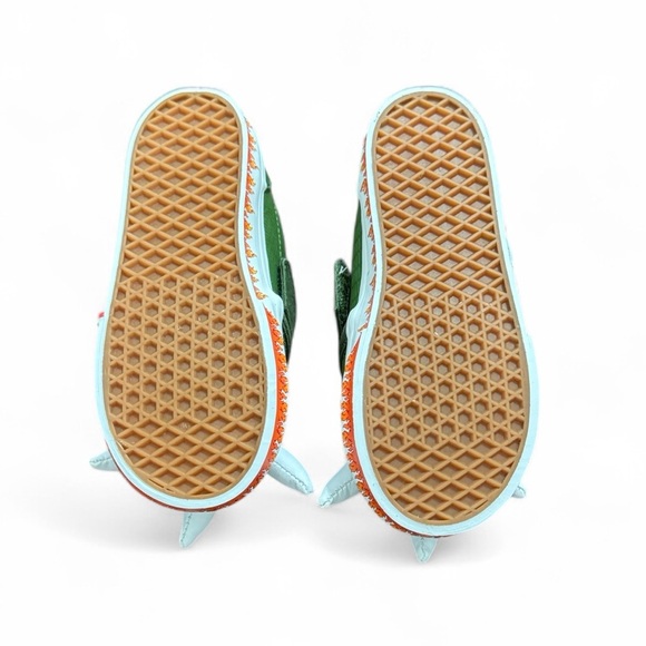 Vans Kids Sneakers with Dinosaur Spikes and Flames - Picture 4 of 6